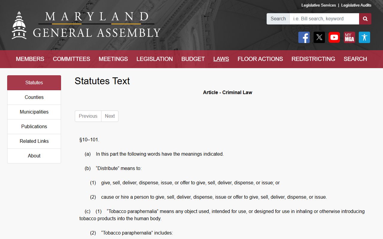 Baltimore City arrest records expungement definition statute