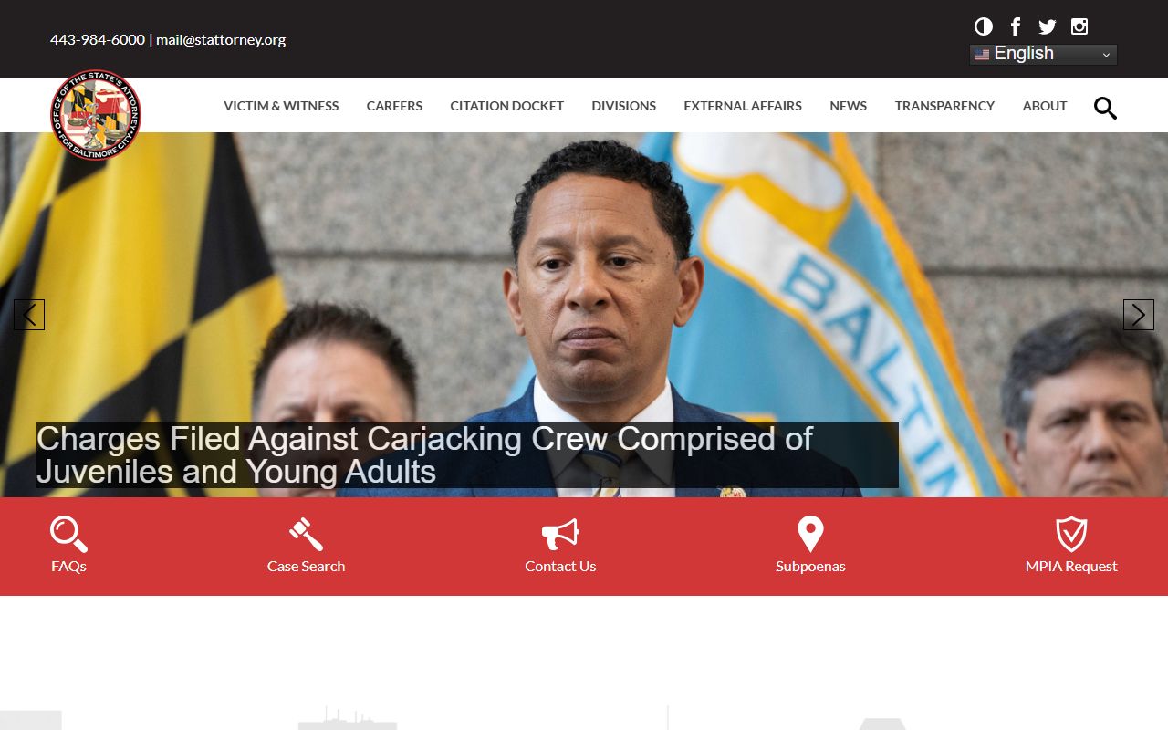 Baltimore City arrest records State's Attorney charge filing source