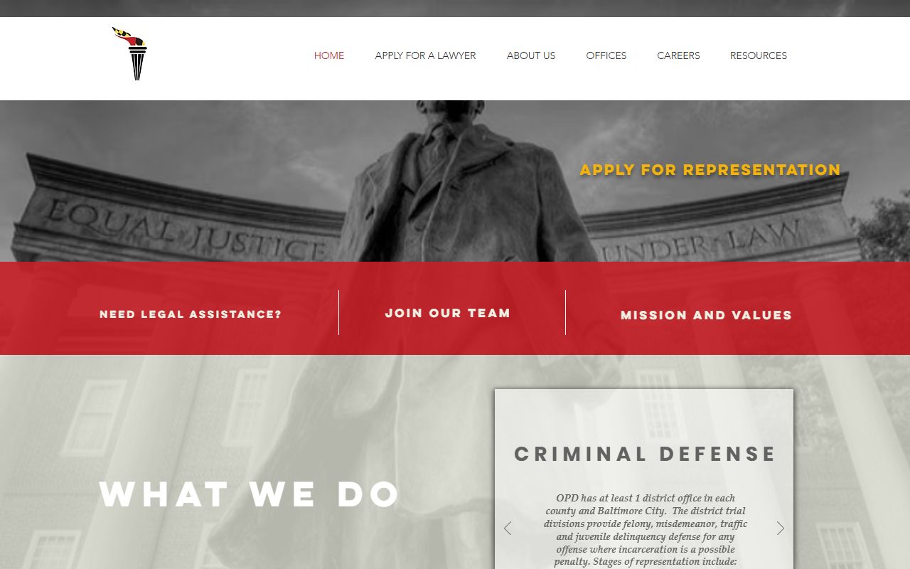 Baltimore City arrest records public defender source