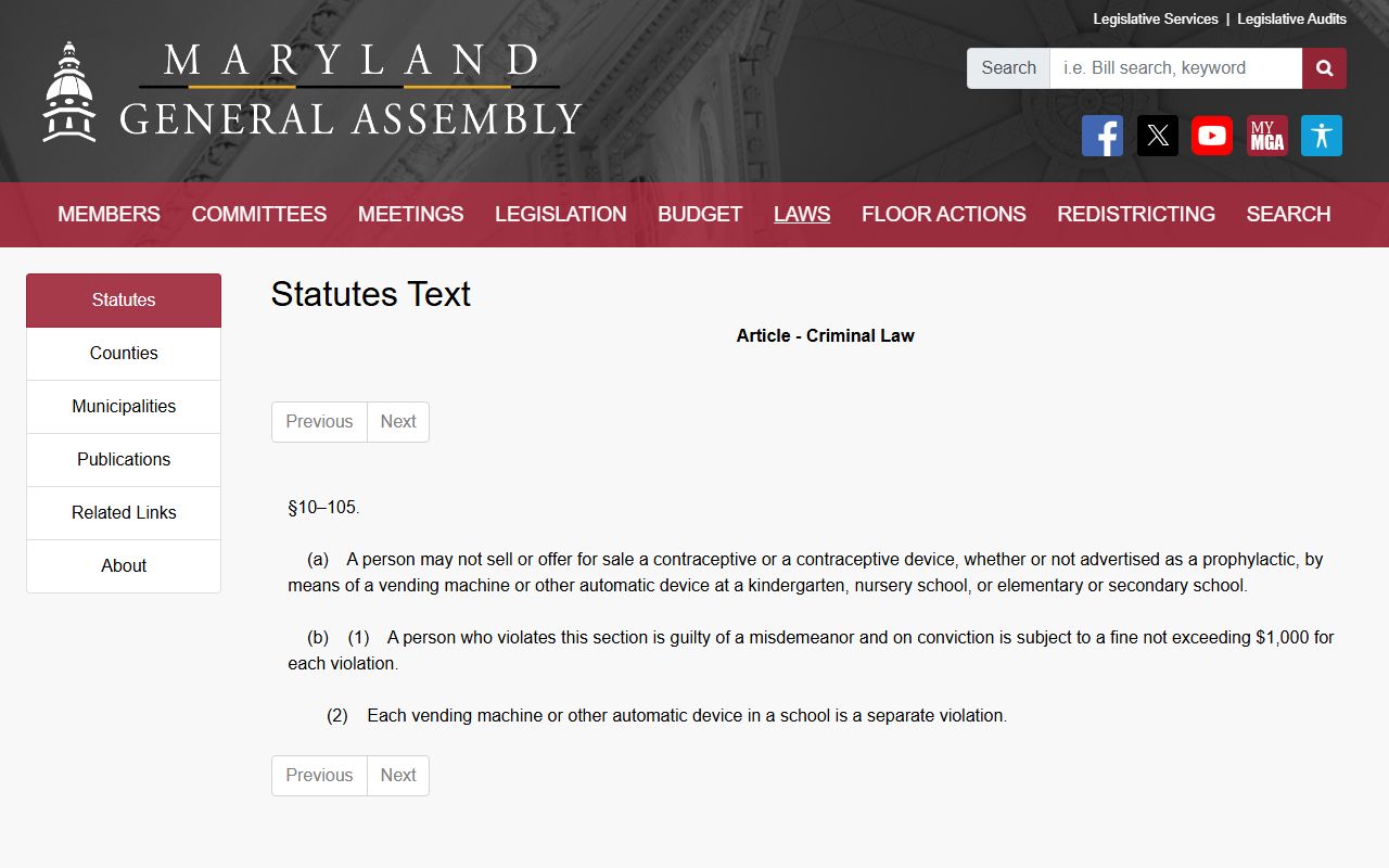 Baltimore City criminal court records expungement eligibility statute